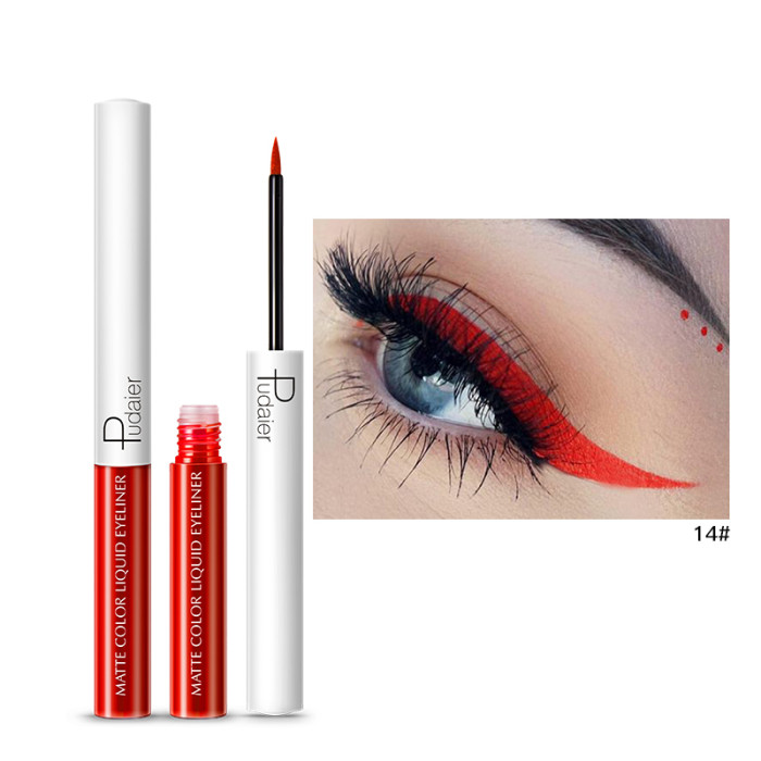 15 Color Long Lasting Liquid Eyeliner Makeup Waterproof  Fast Dry Liquid Eyeliner Matte Multicolor Eye Liner