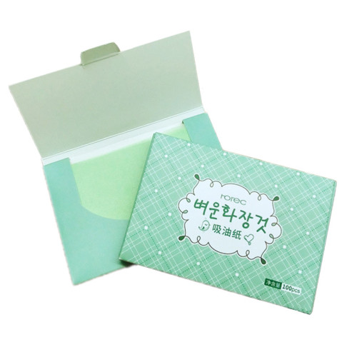 100sheets/pack Green Tea Facial Oil Blotting Sheets Paper Cleansing Face Oil Control Absorbent Paper Beauty Makeup Matte tools