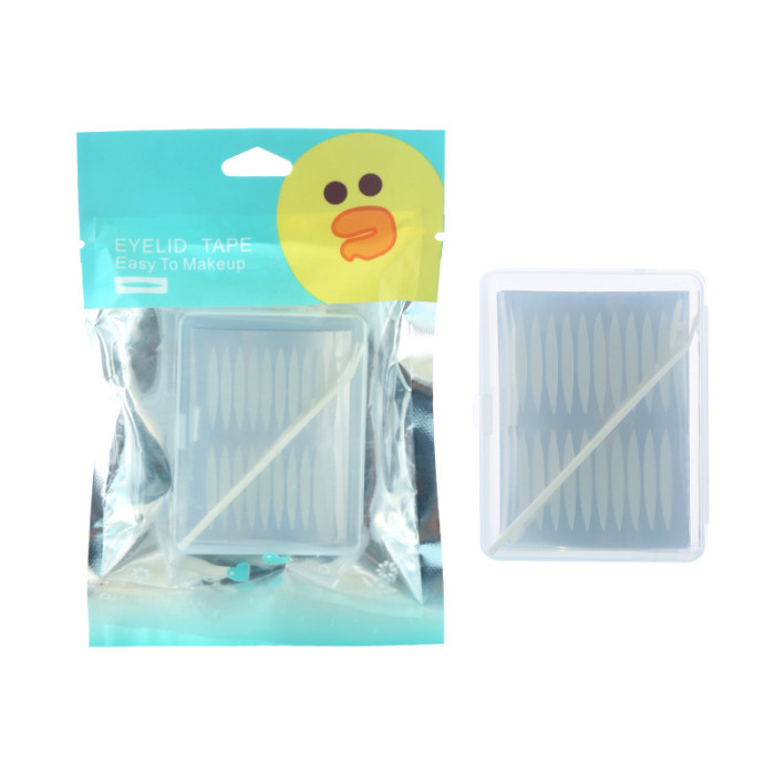200Pcs/Box Invisible Double Eyelid Tape Self-Adhesive Transparent Eyelid Stickers Slim/Wide Waterproof Fiber Stickers for eyelid