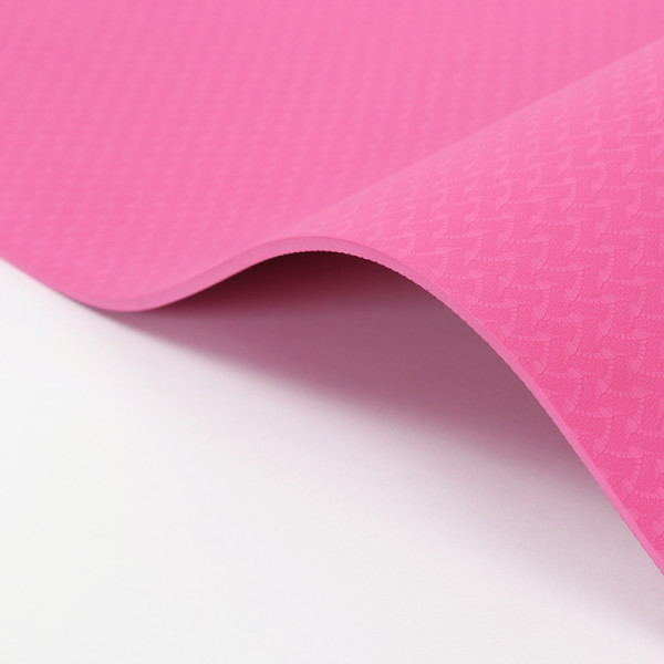 Single Color Portable Travel Mat Custom Logo TPE Yoga Mat