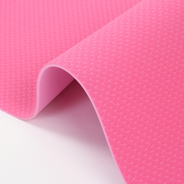 Double Color Wholesale Fitness Double Sided Custom Logo TPE Yoga Mat