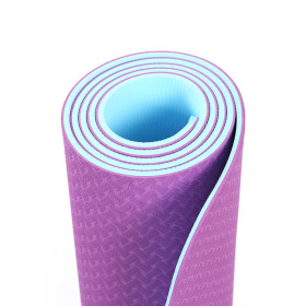 Double Color Home Use Pilates Eco Non Slip Yoga Mats Exercise Equipment TPE Yoga Mat