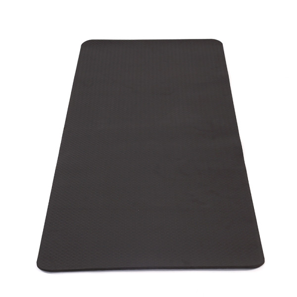 Single Color Pure Black Custom Folding Durable TPE Yoga Mat