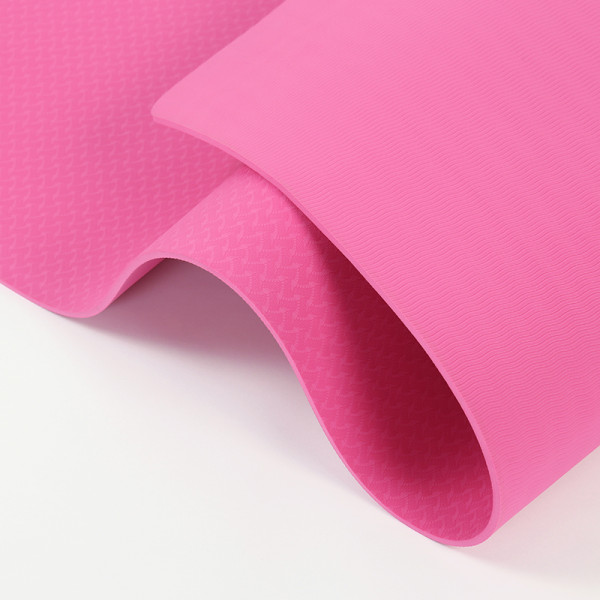 Single Color Portable Travel Mat Custom Logo TPE Yoga Mat