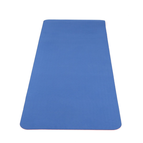 Double Color Anti Skid Eco Friendly Lightweight Portable TPE Yoga Mat