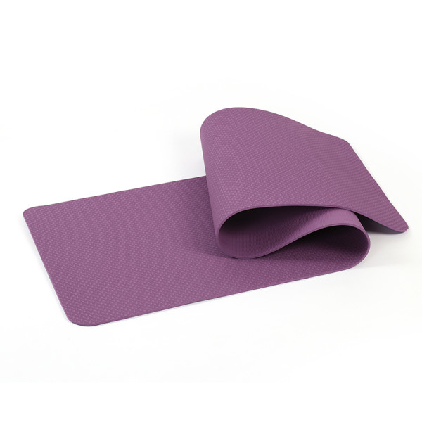 Single Color Yoga Pilates Mats Non Slip Surface TPE Yoga Mat
