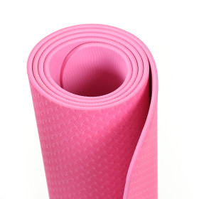 Double Color Wholesale Fitness Double Sided Custom Logo TPE Yoga Mat