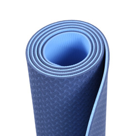 Double Color Custom Printed Eco friendly Anti-fatigue Yoga Exercise Matt TPE Yoga Mat