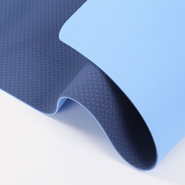 Double Color Custom Printed Eco friendly Anti-fatigue Yoga Exercise Matt TPE Yoga Mat