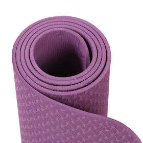 Single Color Yoga Pilates Mats Non Slip Surface TPE Yoga Mat
