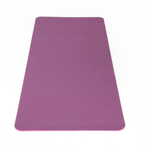Double Color 8mm Anti Slip Yoga Mats Pilates Eco Friendly Waterproof PE Yoga Mat