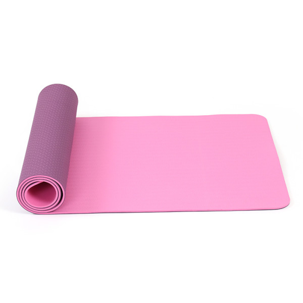 Double Color 8mm Anti Slip Yoga Mats Pilates Eco Friendly Waterproof PE Yoga Mat