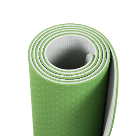 Double Color Gym Organic Best Exercise Fitness Folding Gymnastics TPE Yoga Mat