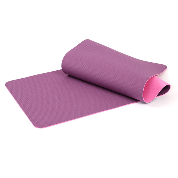 Double Color 8mm Anti Slip Yoga Mats Pilates Eco Friendly Waterproof PE Yoga Mat
