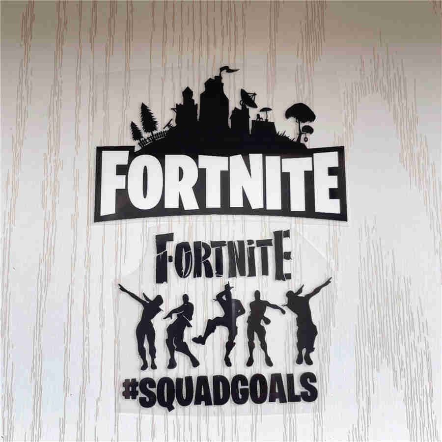 1 set Fortnite heat transfers iron on stickers shoe decals custom shoes  custom air force 1 custom AF1 shoe patches