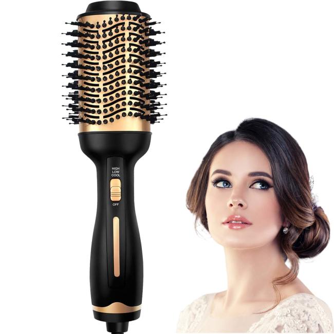 Hot Air Brush,4in1 One Step Hair Dryers & Blower Brush With Negative