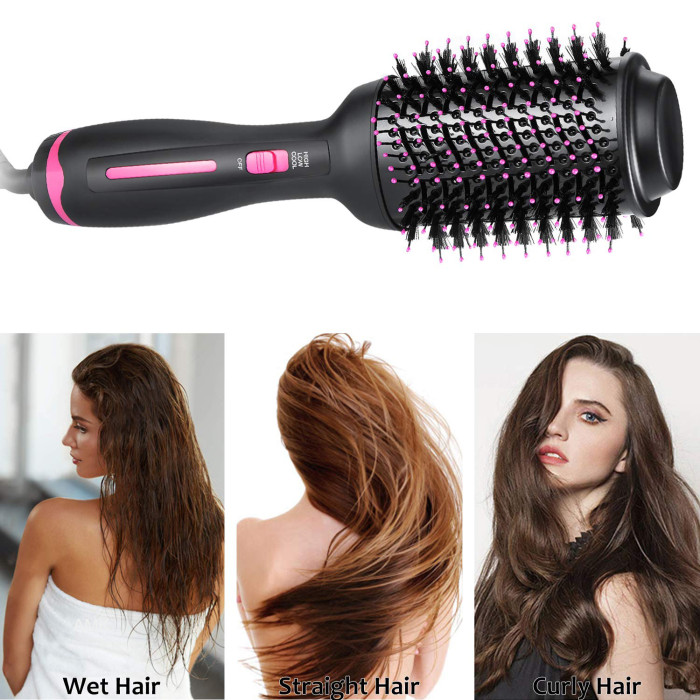 Hair Dryer Brush,Hot Air Brush, One Step Hair Dryer & Volumizer, Styler for  Straightening, Curling,