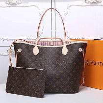 Knoc koff hot LOUIS VUITTON Monogram Canvas Neverfull MM 40996 Pink