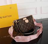 Louis Vuitton M44813 Multi Pochette Accessoires Crossbody Bags Handbags Purse Pink