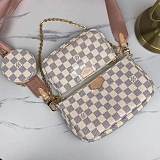 Louis Vuitton M44813 Multi Pochette Accessoires Crossbody Bags Handbags Purse Beige