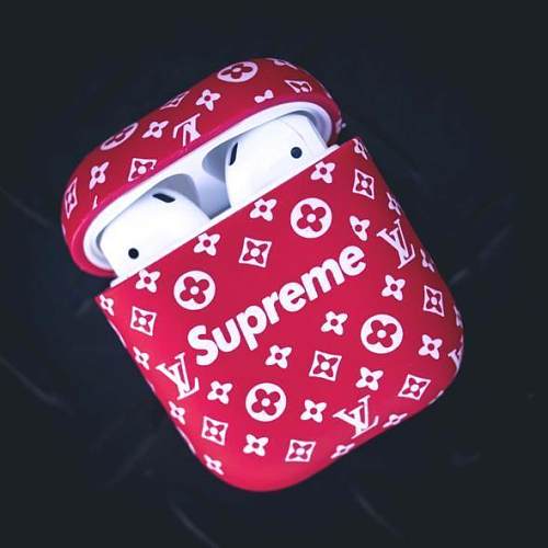 LOUIS VUITTON LV Red SUP ShockProof AirPods Case