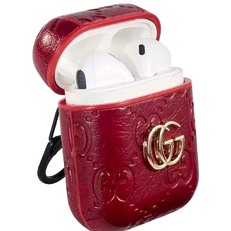 GUCCI GG Style Leather ShockProof AirPods Case