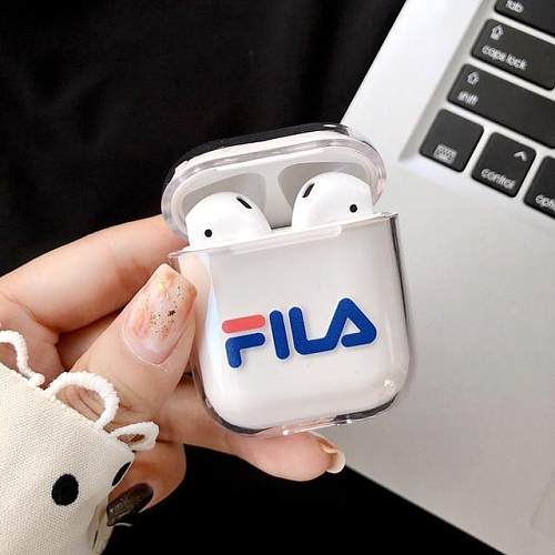 FILA Style Dickies Sports Clear Hard Protective Shockproof Case For Apple Airpods 1 & 2