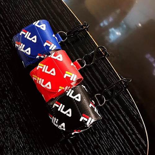 FILA Sports Leather Lanyard Protective Shockproof Case For Apple Airpods 1 & 2