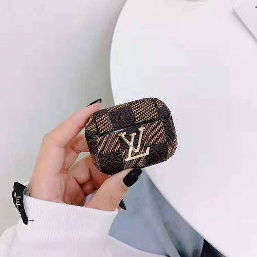LV LOUIS VUITTON Monogram Damier Luxury Leather Case For Apple AirPods Pro