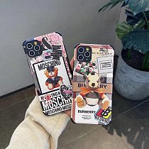 Cute Brands Fashion Designers Phone Cases For iPhone 11 12 Pro XS Max XR 7+ 8+ Plus Funny Patterns