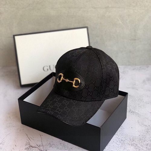 GG Designer Cap Hat Black