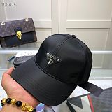 Prada Designer Cap Hat Black Two Style
