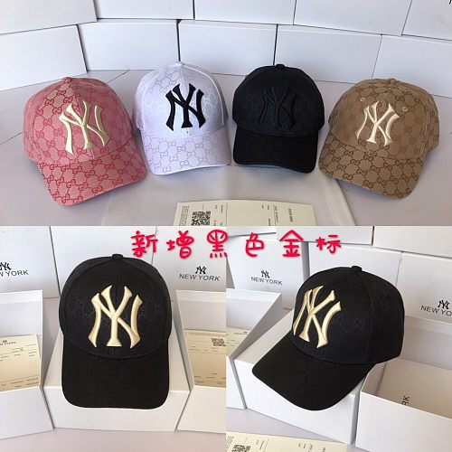 GG With NY(MLB) Designer Baseball Cap