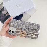 DIOR CARD HOLDER PHONE CASE FOR IPHONE 13 12 11 XS MAX XR X 7 8 PLUS