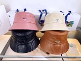 PRADA 2021 New Leather Fisherman Hats 4 Colors