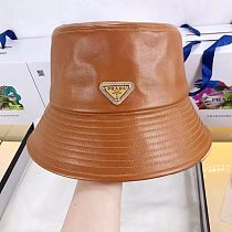 PRADA 2021 New Leather Fisherman Hats 4 Colors