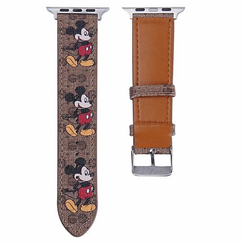 Gucci Leather Watch Band 38/40mm 42/44mm For Apple iwatch