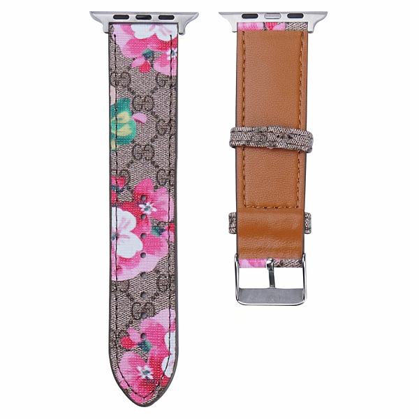 Gucci Leather Watch Band 38/40mm 42/44mm For Apple iwatch