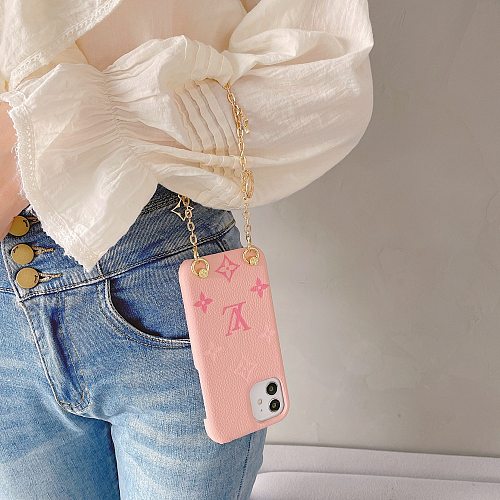 Inspire LV Phone Case For iPhone 13 12 11 Pro Max XS MAX XR X 7 8 PLUS With Bracelet