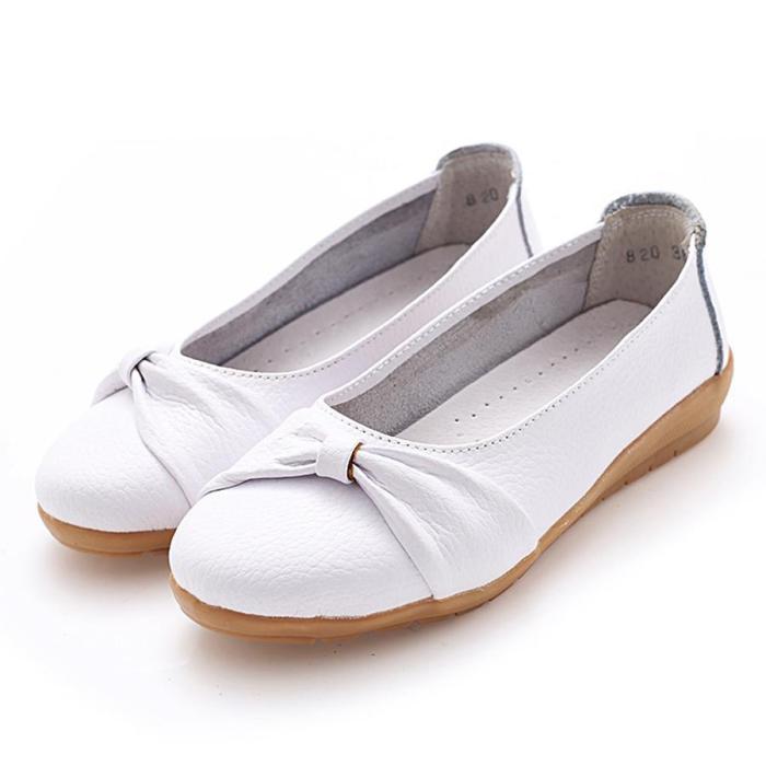 Plain  Low Heeled  Round Toe Woman Flat & Loafers