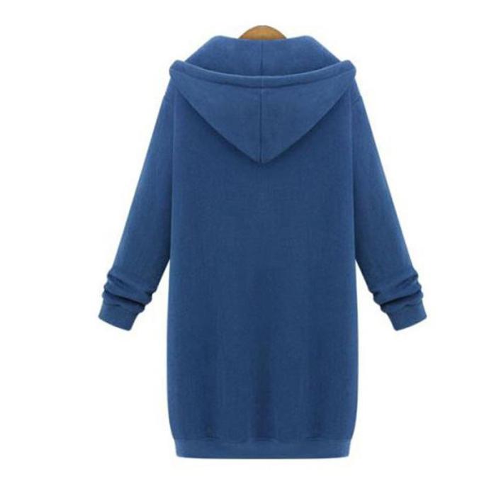 Women's Hooded Coat Thick Overcoat