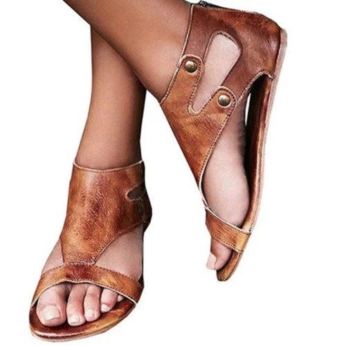 Sandals Flat Gladiator Thong Casual Summer Shoes