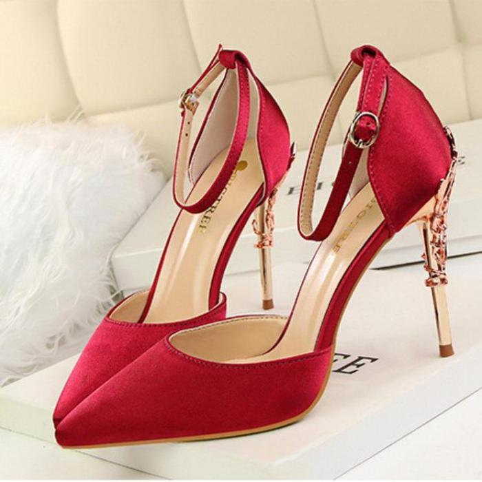 Fashion Shallow Pointed Tip Sandals Wedding Party Woman Shoes