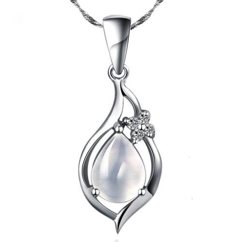 Fashion Opal 100% Pure 925 Sterling Silver Necklace
