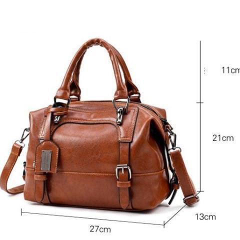 Vintage Soft Leather Woman Crossbody Bags