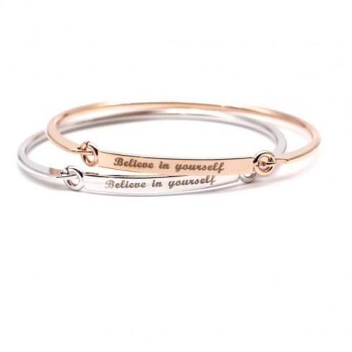 Letter Gold Plated Bracelets and Bangles For Woman