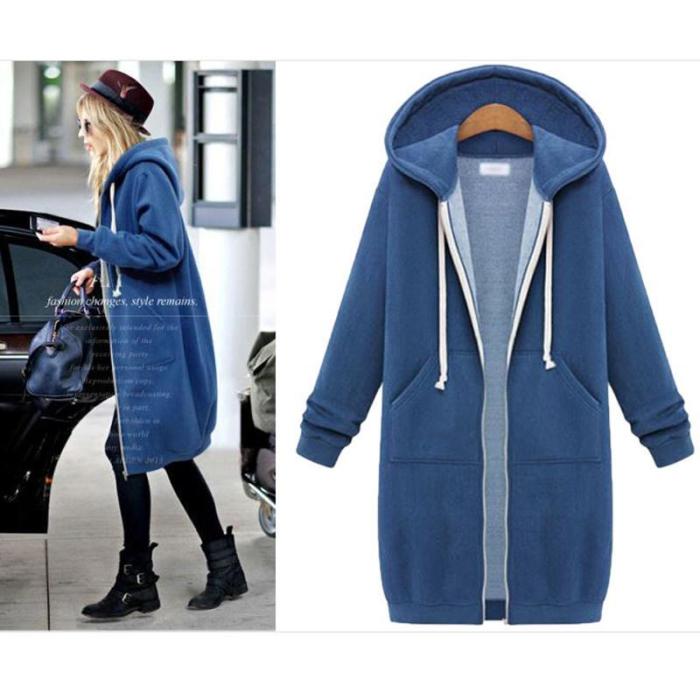 Women's Hooded Coat Thick Overcoat