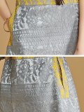 Yellow Bateau/boat Neck Half Sleeve Mini Dress