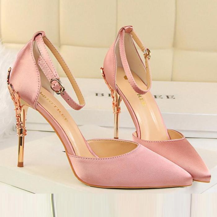 Fashion Shallow Pointed Tip Sandals Wedding Party Woman Shoes