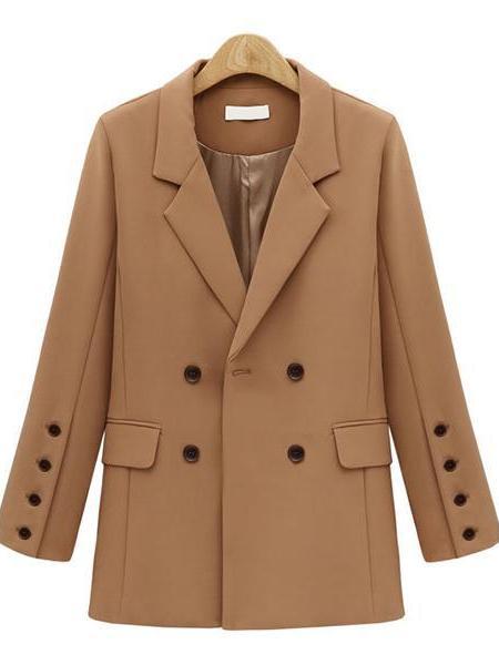 Women's Jacket Wild Loose Long Section Suits Coat